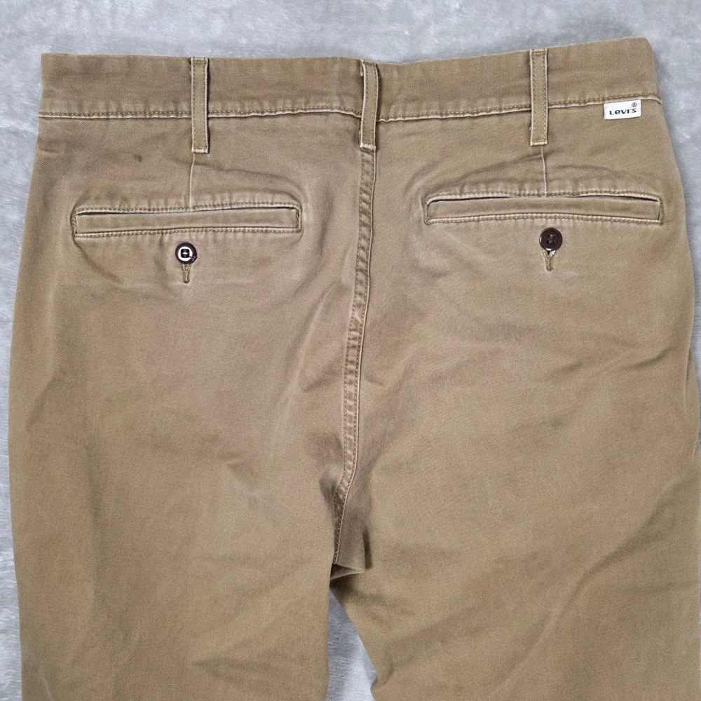 Levi's Chino Trousers Mens 32x36 Tan‎ Fair Slim Fit Cotton Stretch 24888-0011